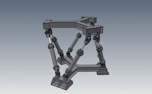 并联机器人octahedral-hexapod-mechanism-parallel-robot INV STP IGS STL缩略图